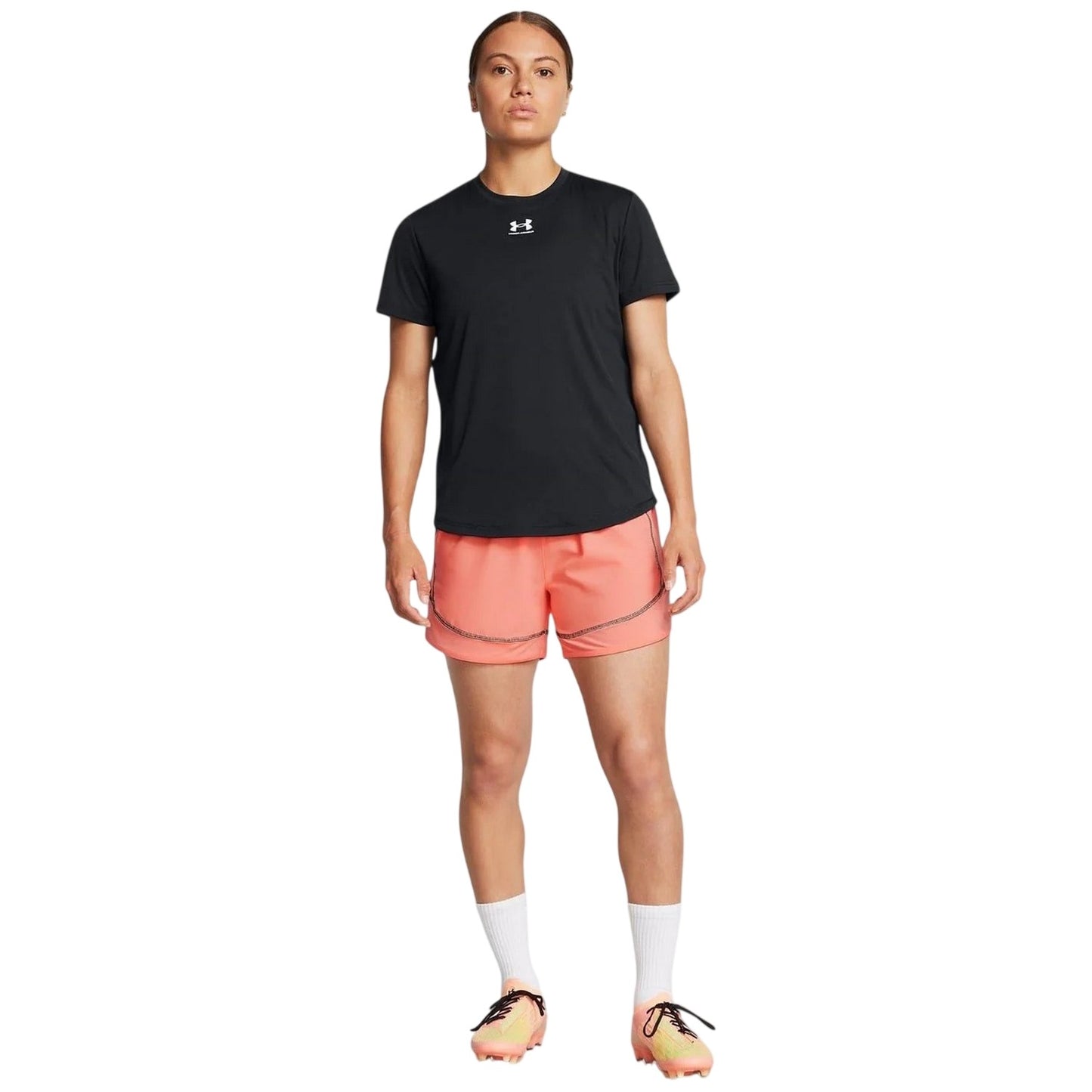 Orange - Lifestyle - Under Armour Womens-Ladies Challenger Pro Shorts