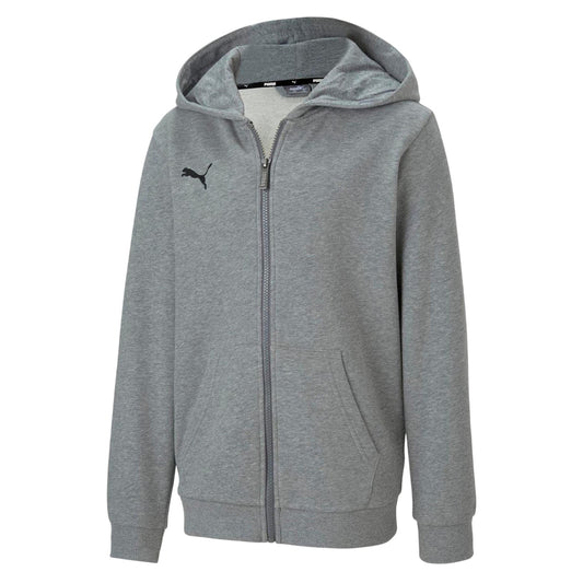 Grey - Front - Puma Childrens-Kids TeamGoal 23 Casuals Drawstring Hoodie