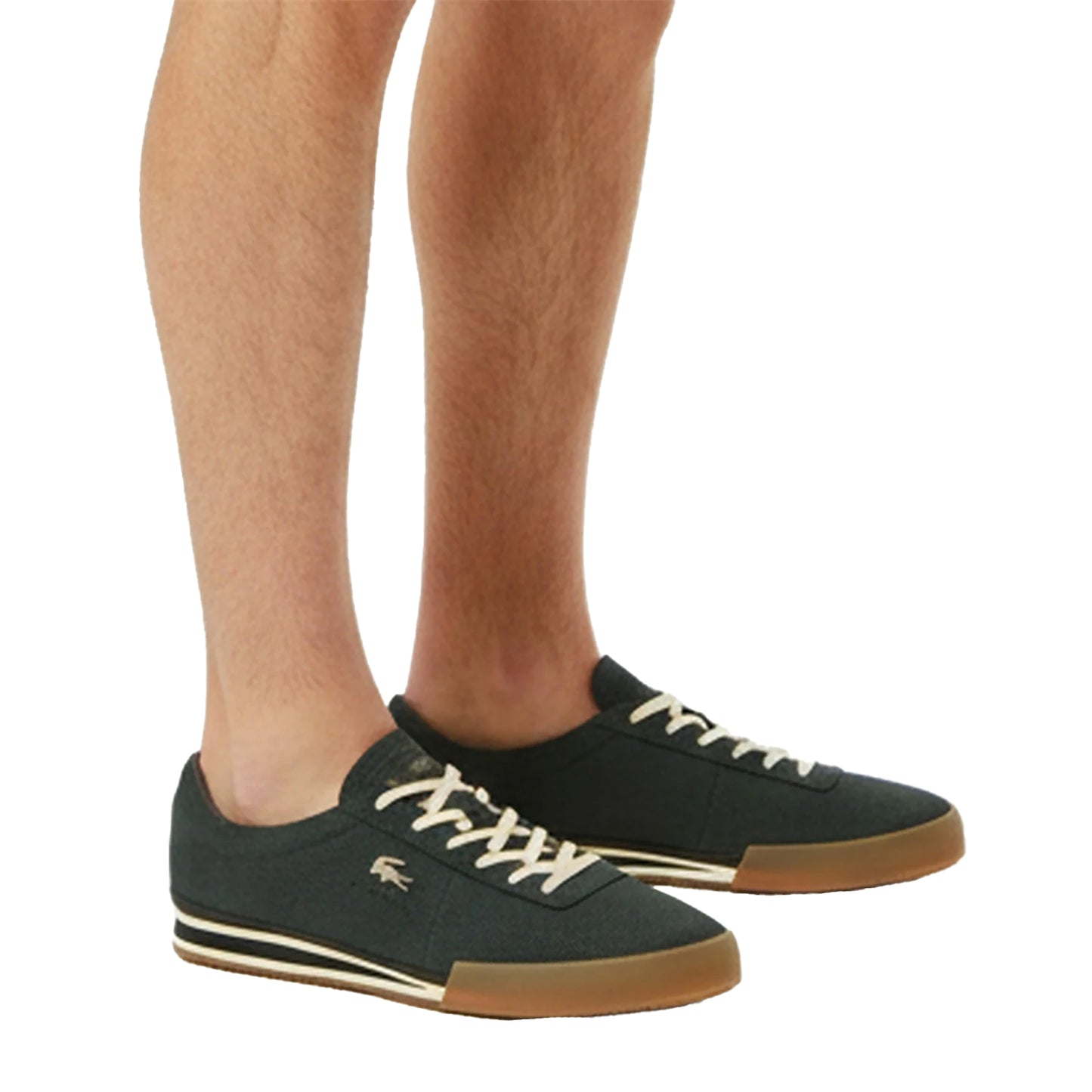 Off Black - Lifestyle - Lacoste Mens Aura Leather Trainers