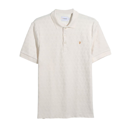 Ecru - Front - Farah Mens Horace Polo Shirt