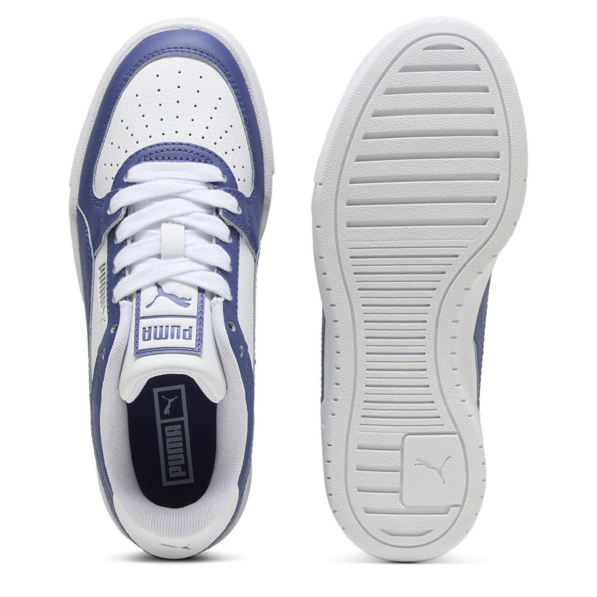 White-Navy - Close up - Puma Womens-Ladies Ca Pro Classic Low Cut Trainers