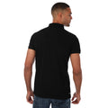 Black - Back - Weekend Offender Mens Barnum Polo Shirt