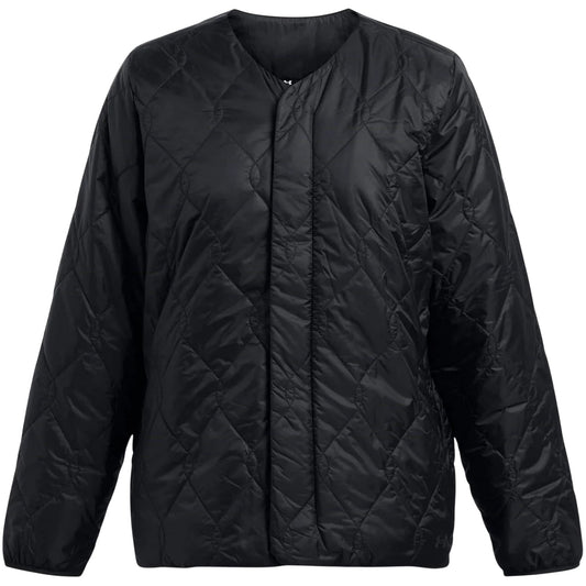 Black - Front - Under Armour Womens-Ladies Diamond Quilt Puffer Jacket