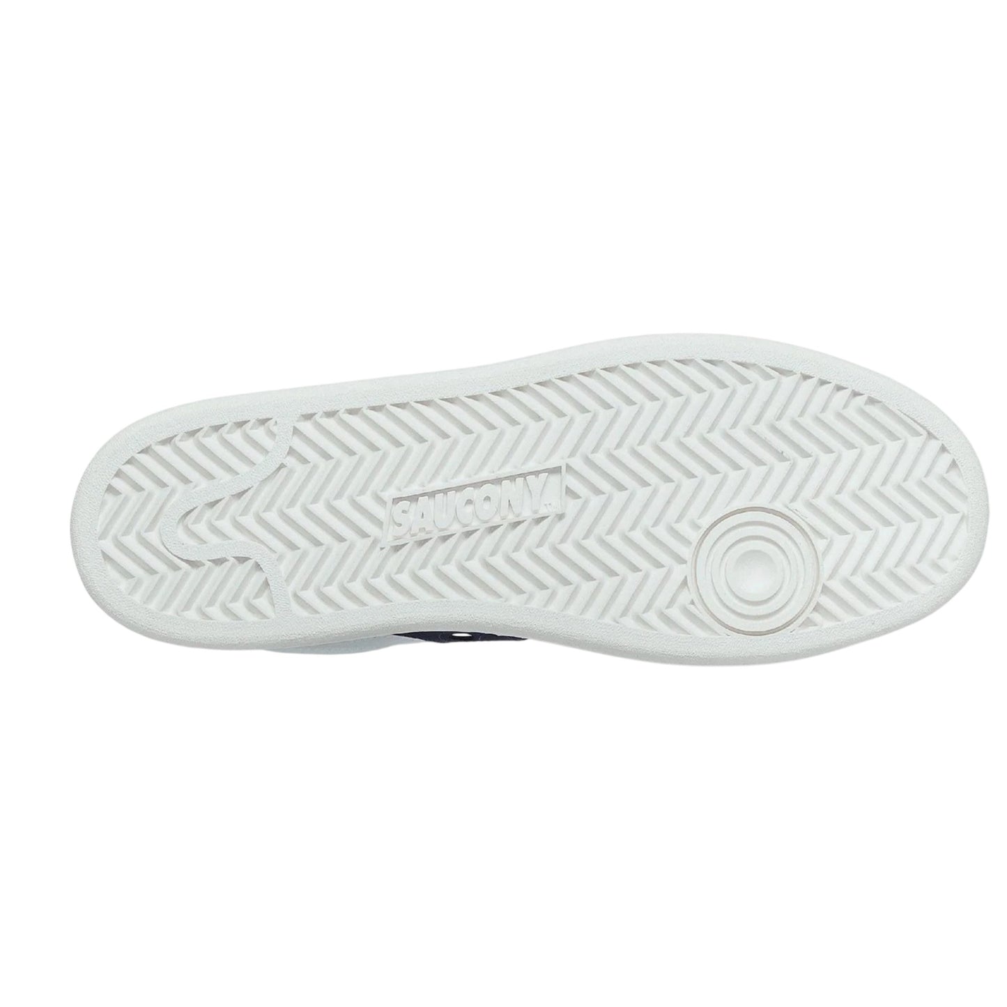 White-Navy - Lifestyle - Saucony Womens-Ladies Jazz Leather Cupsole Trainers