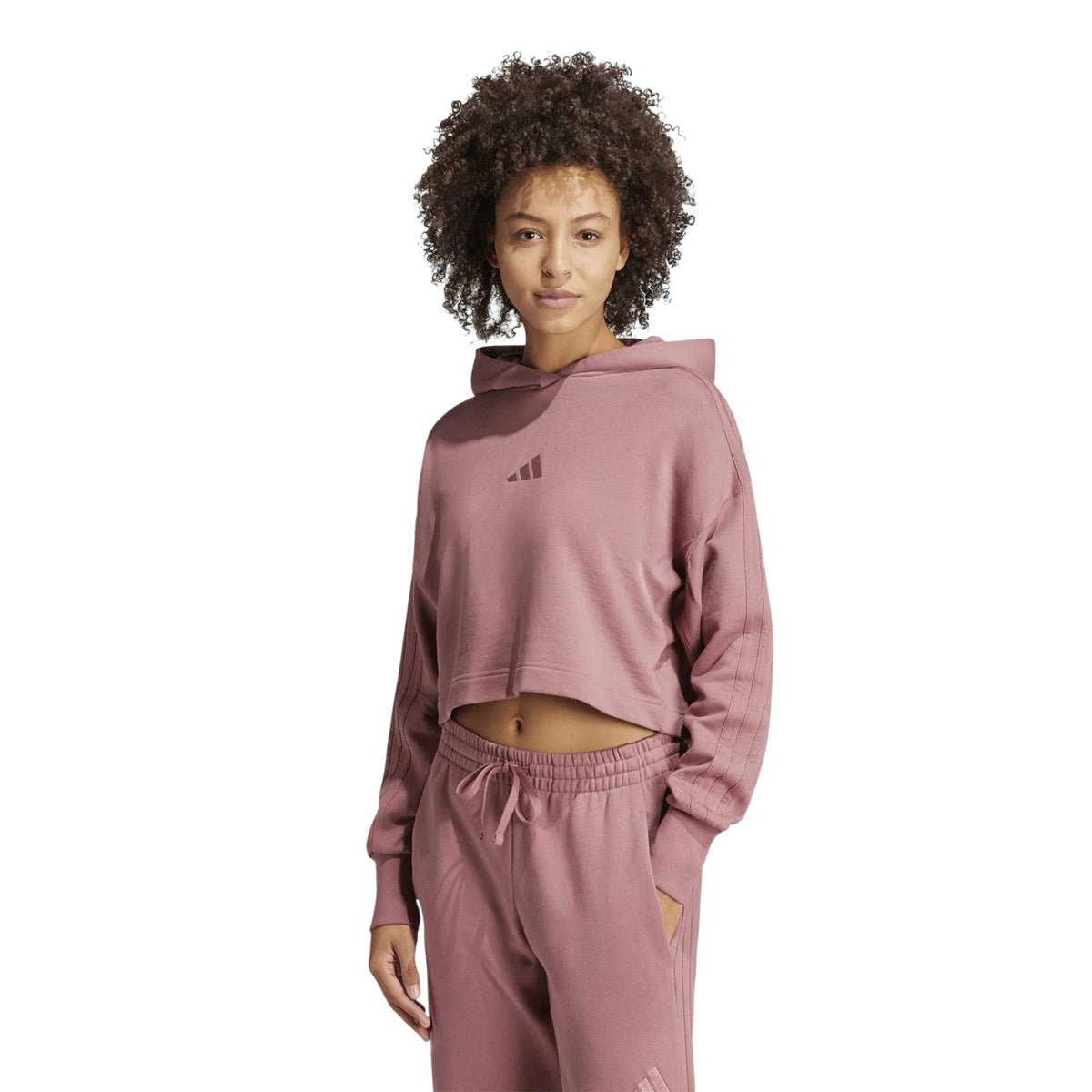 Crimson - Lifestyle - Adidas Womens-Ladies All SZN Overhead Relaxed Fit Hoodie