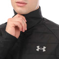 Black - Side - Under Armour Mens Insulated Hybrid Padded Jacket