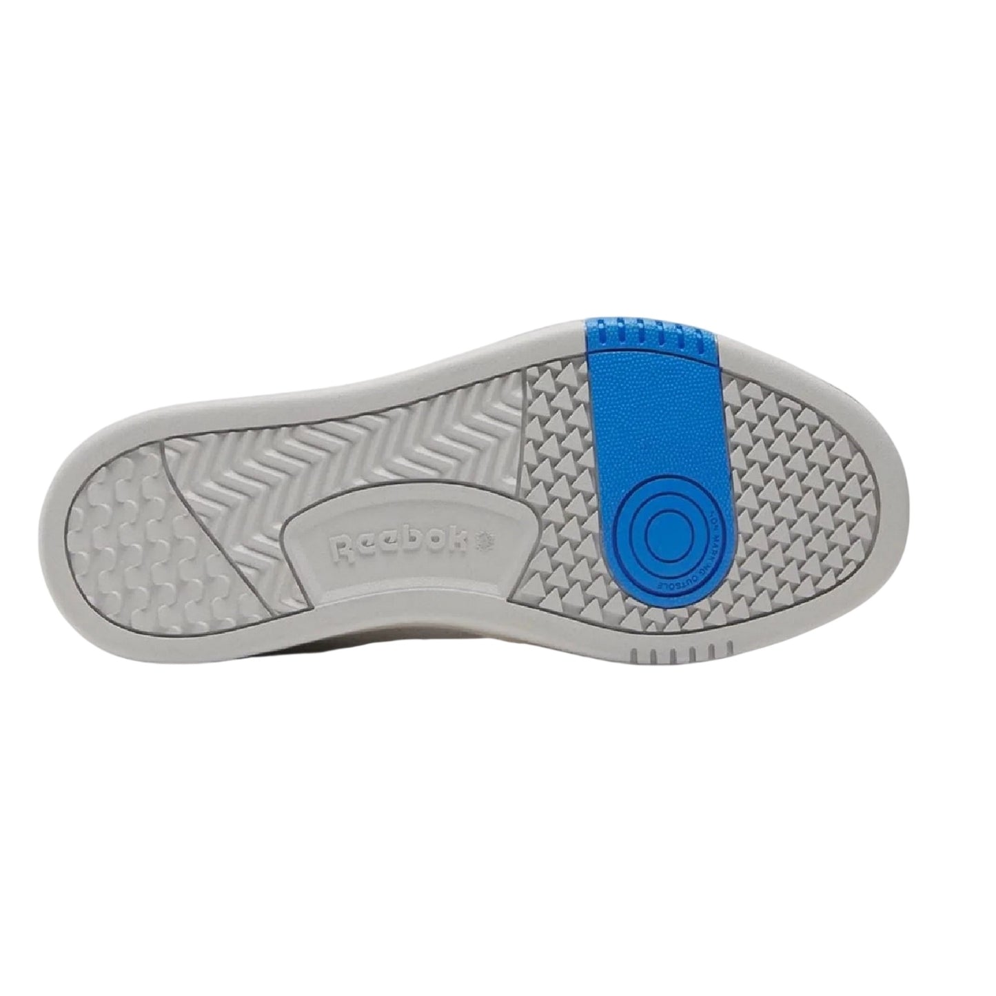 White-Blue - Pack Shot - Reebok Womens-Ladies Phase Leather Court Trainers