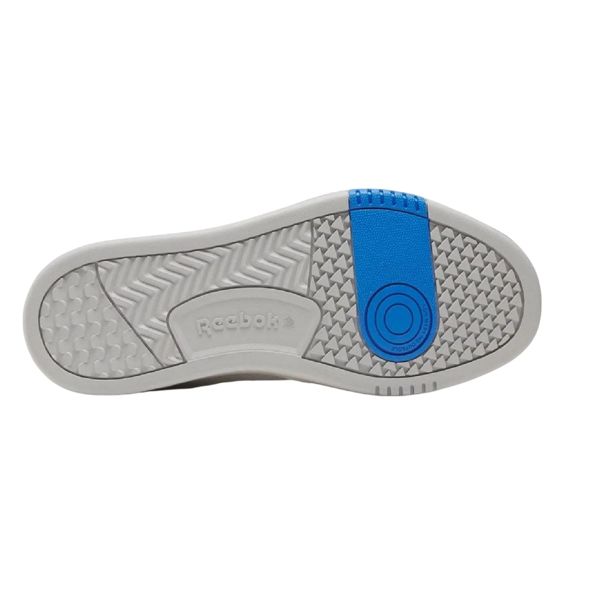 White-Blue - Pack Shot - Reebok Womens-Ladies Phase Leather Court Trainers