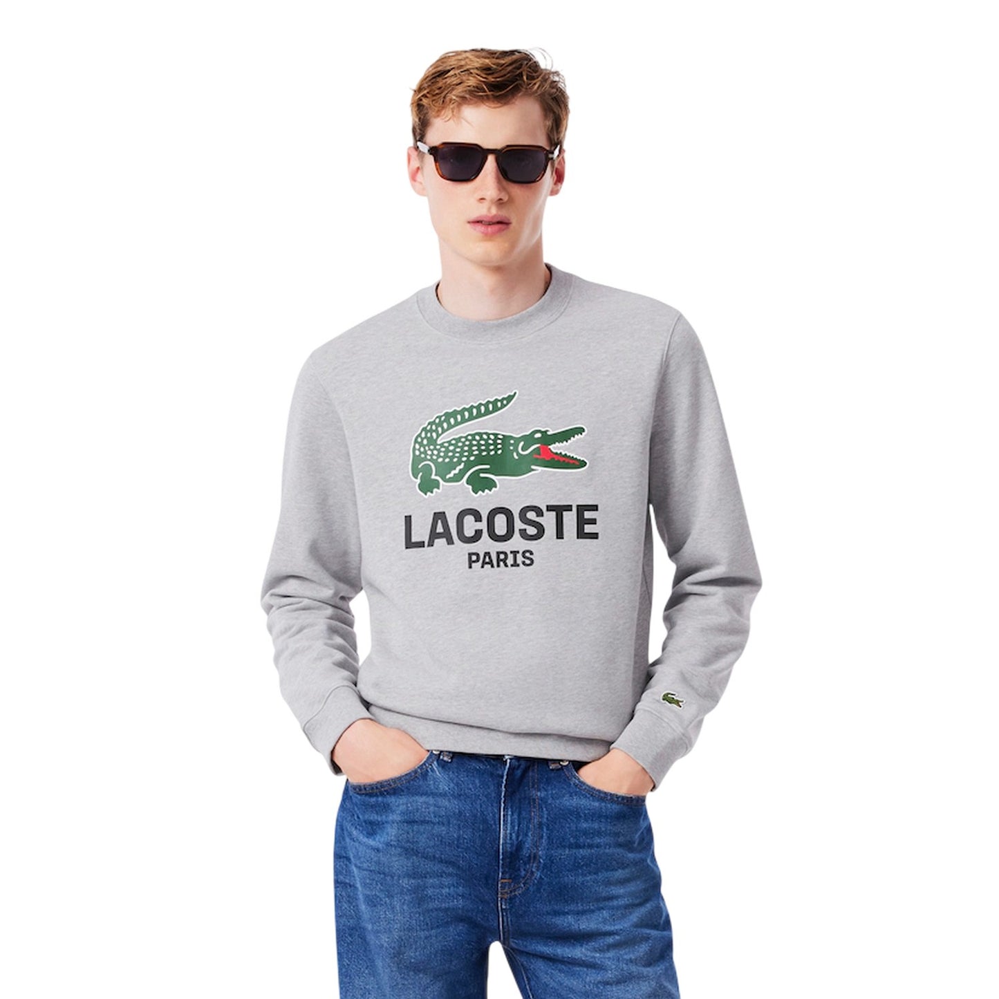 Grey - Lifestyle - Lacoste Mens Cotton Sweatshirt