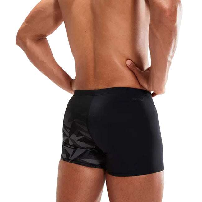 Black-Grey - Back - Speedo Mens V-Cut Swim Shorts