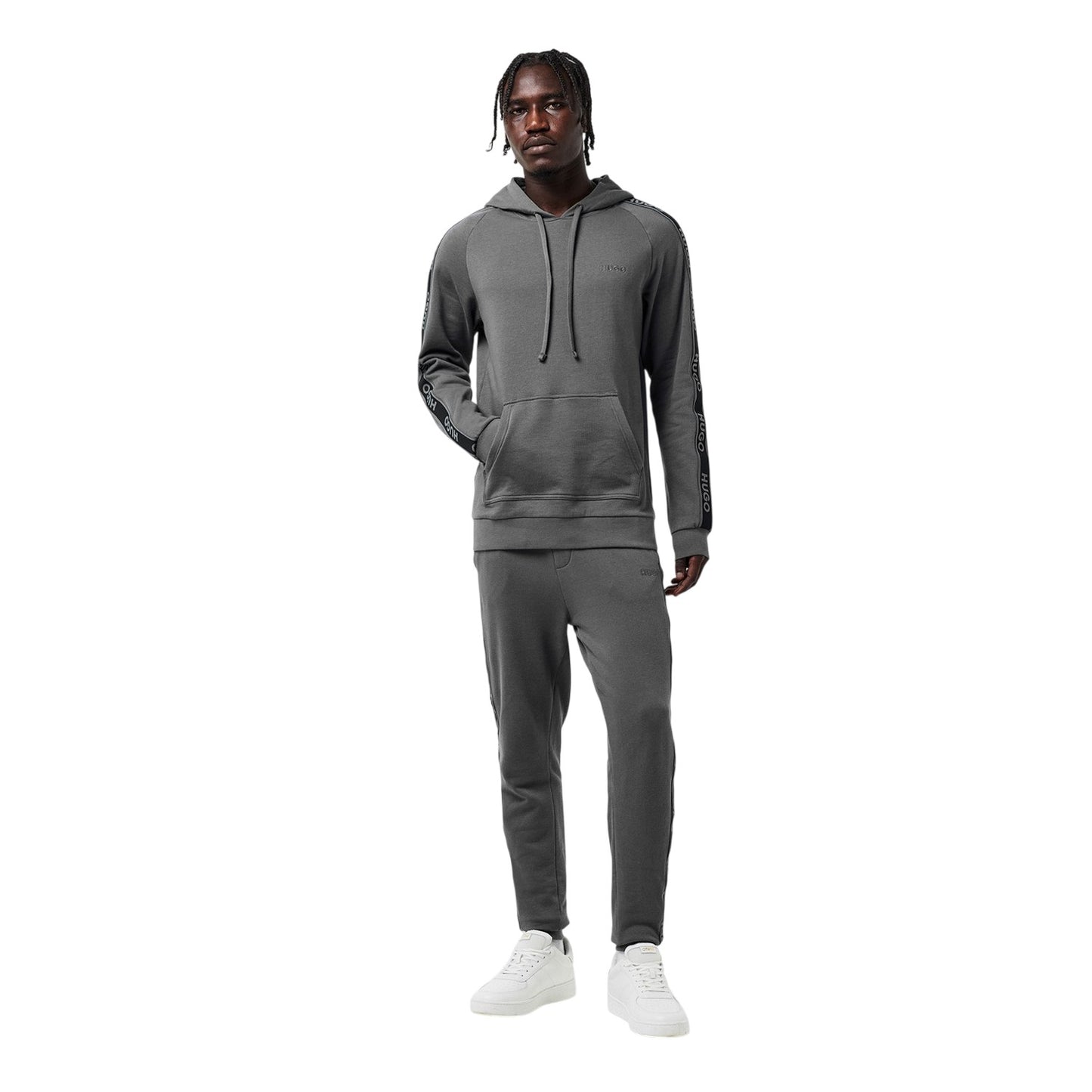 Grey - Lifestyle - Hugo Mens Liam Regular Sweatshirt