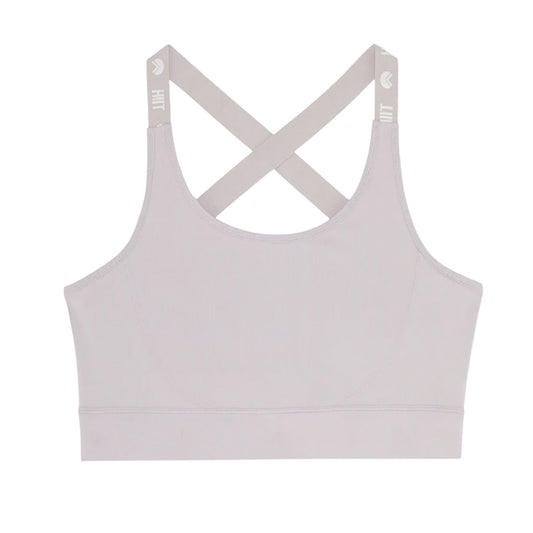 Pink - Front - HIIT Womens-Ladies Logo Scoop Neck Snug Fit Sports Bra