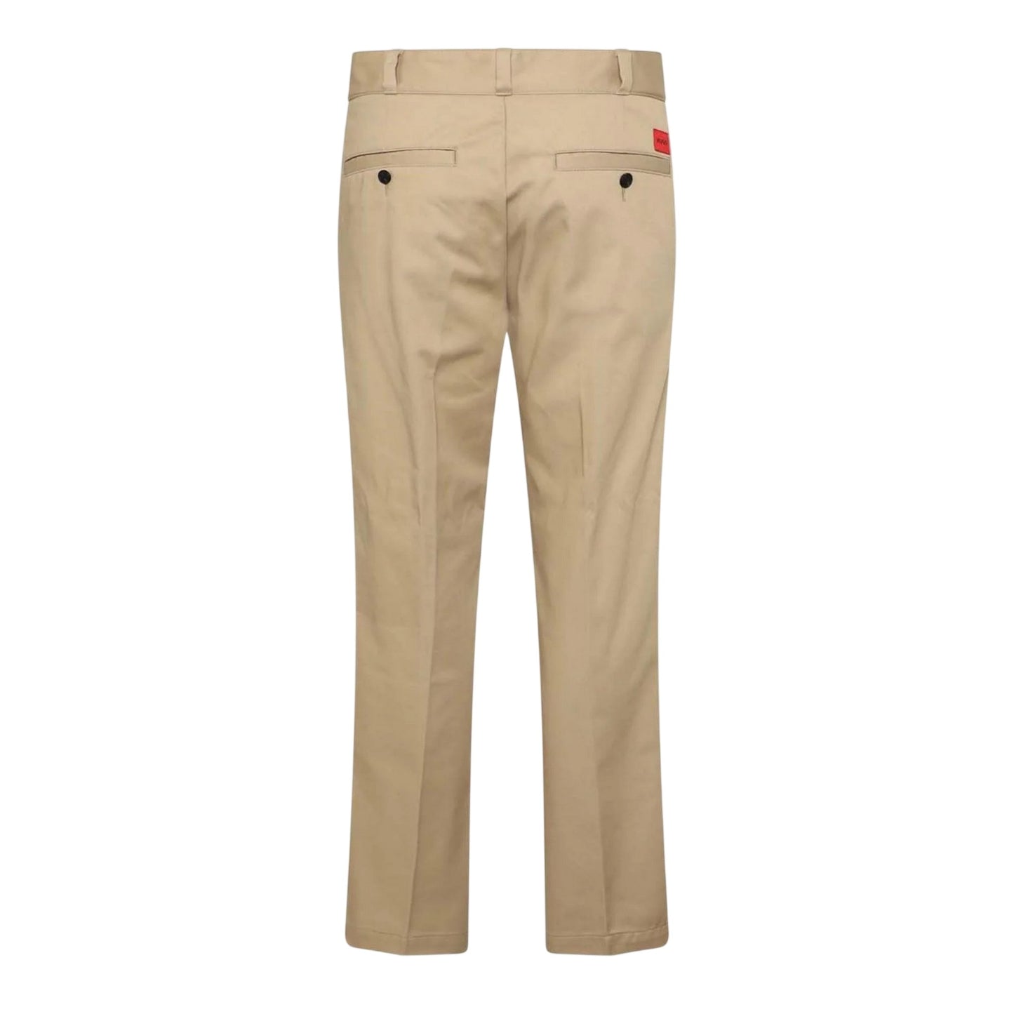 Beige - Back - Hugo Boss Mens Relaxed Fit Trousers