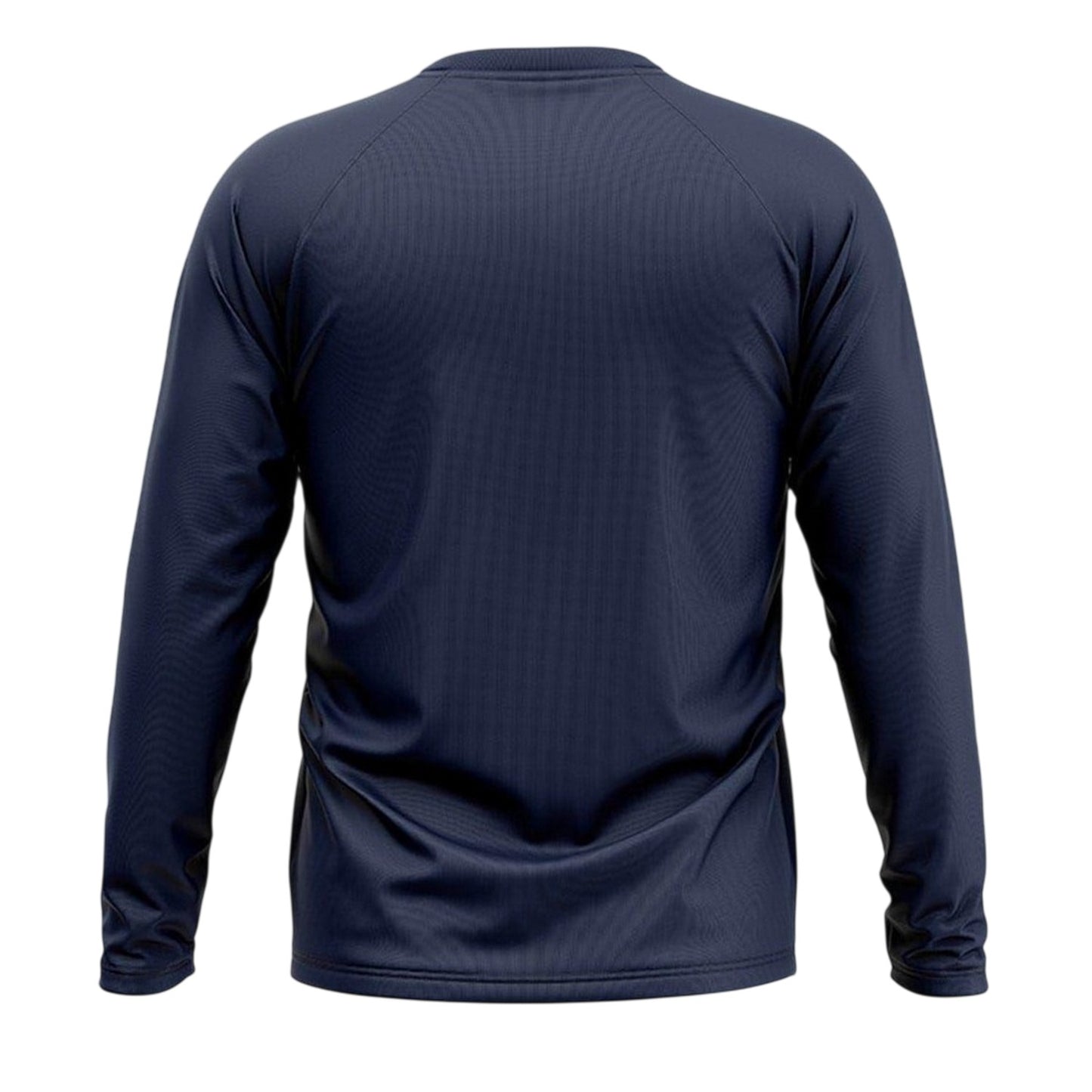 Navy - Back - New Balance Mens Crew Neck Slim Long-Sleeved T-Shirt