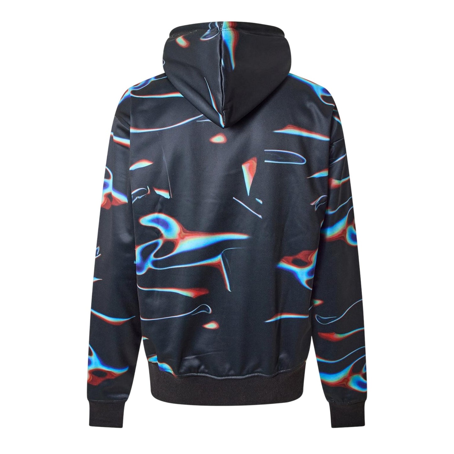 Black - Back - Criminal Damage Mens Warp Drawstring Hoodie