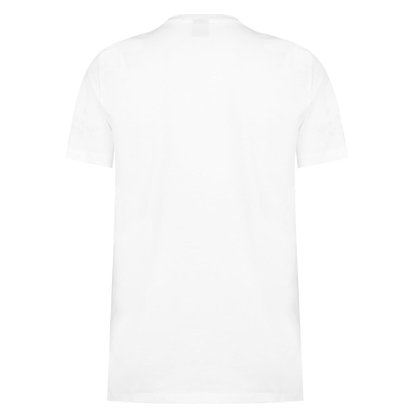 White - Pack Shot - Boss Mens Hbw Logo Crew Neck T-Shirt