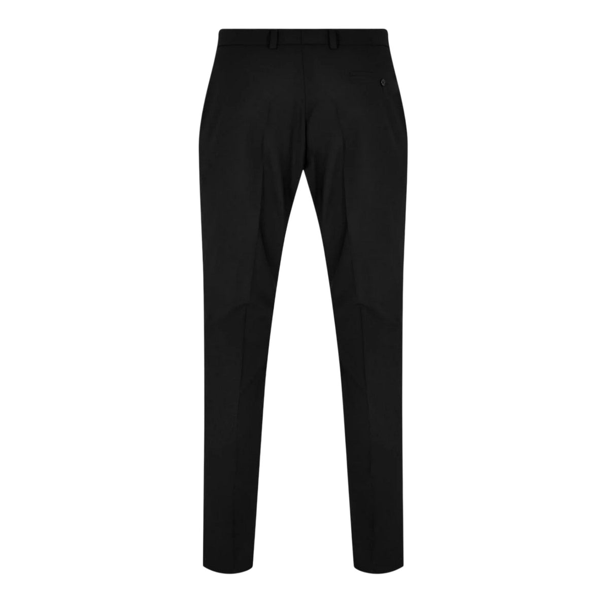 Black - Back - Without Prejudice Mens Wool Blend Slim Suit Trousers
