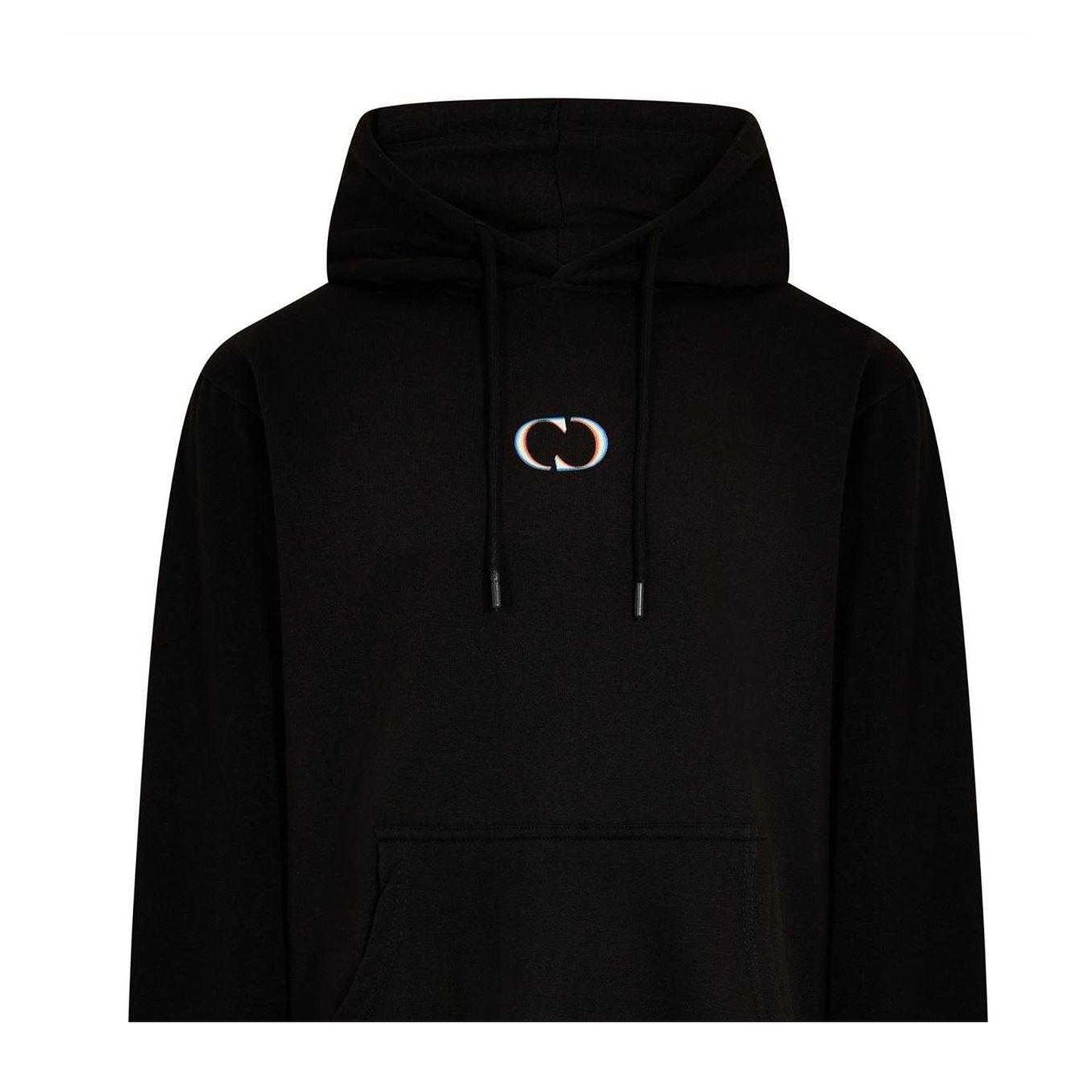 Black - Back - Criminal Damage Mens Regular Long-Sleeved Hoodie