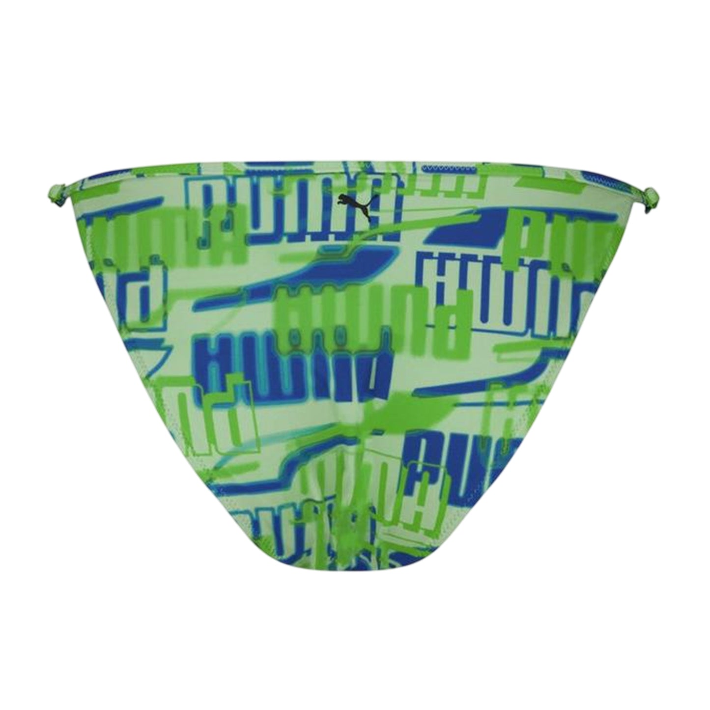 Green - Back - Puma Womens-Ladies Repeat Logo Side Tie Bikini Bottoms