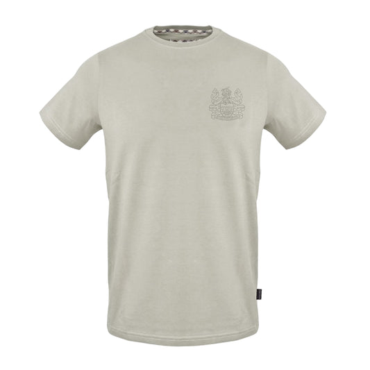 Grey - Front - Aquascutum Mens Crest Regular T-Shirt