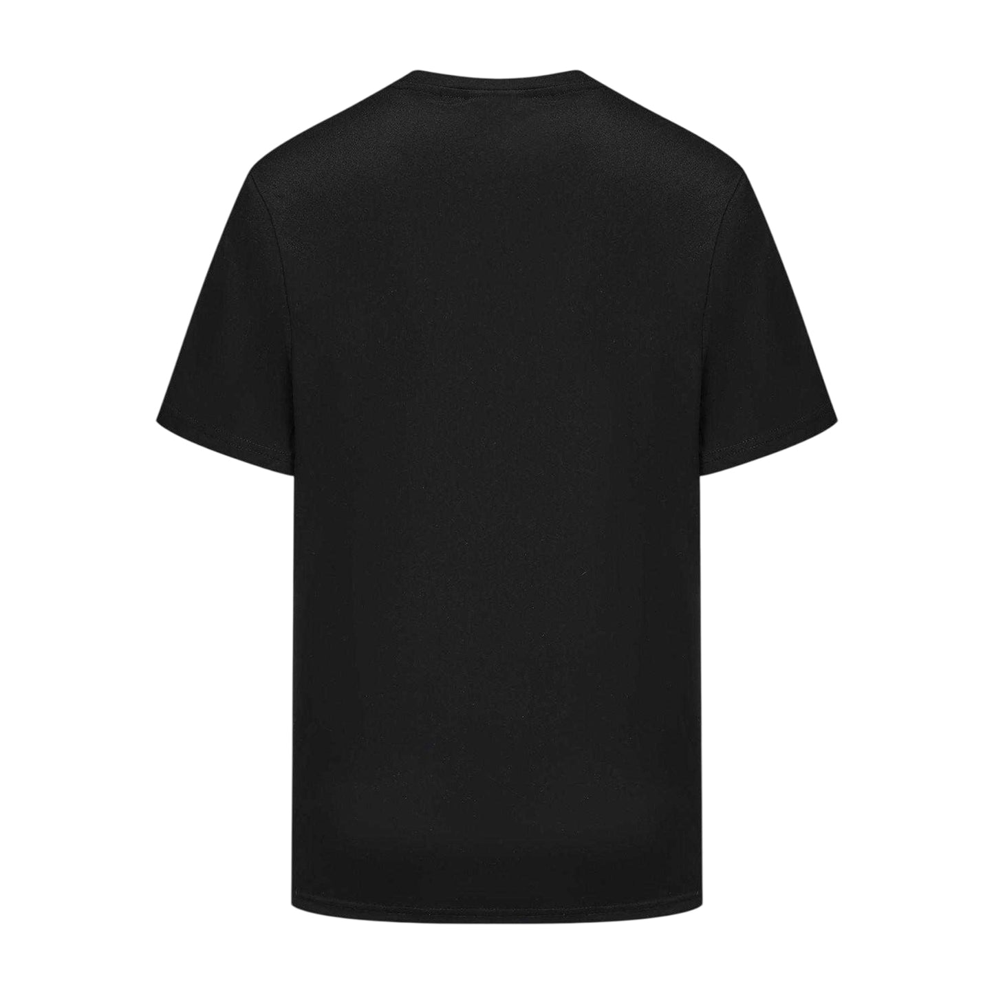 Black - Back - Lonsdale Mens Tech Plain Polyester T-Shirt