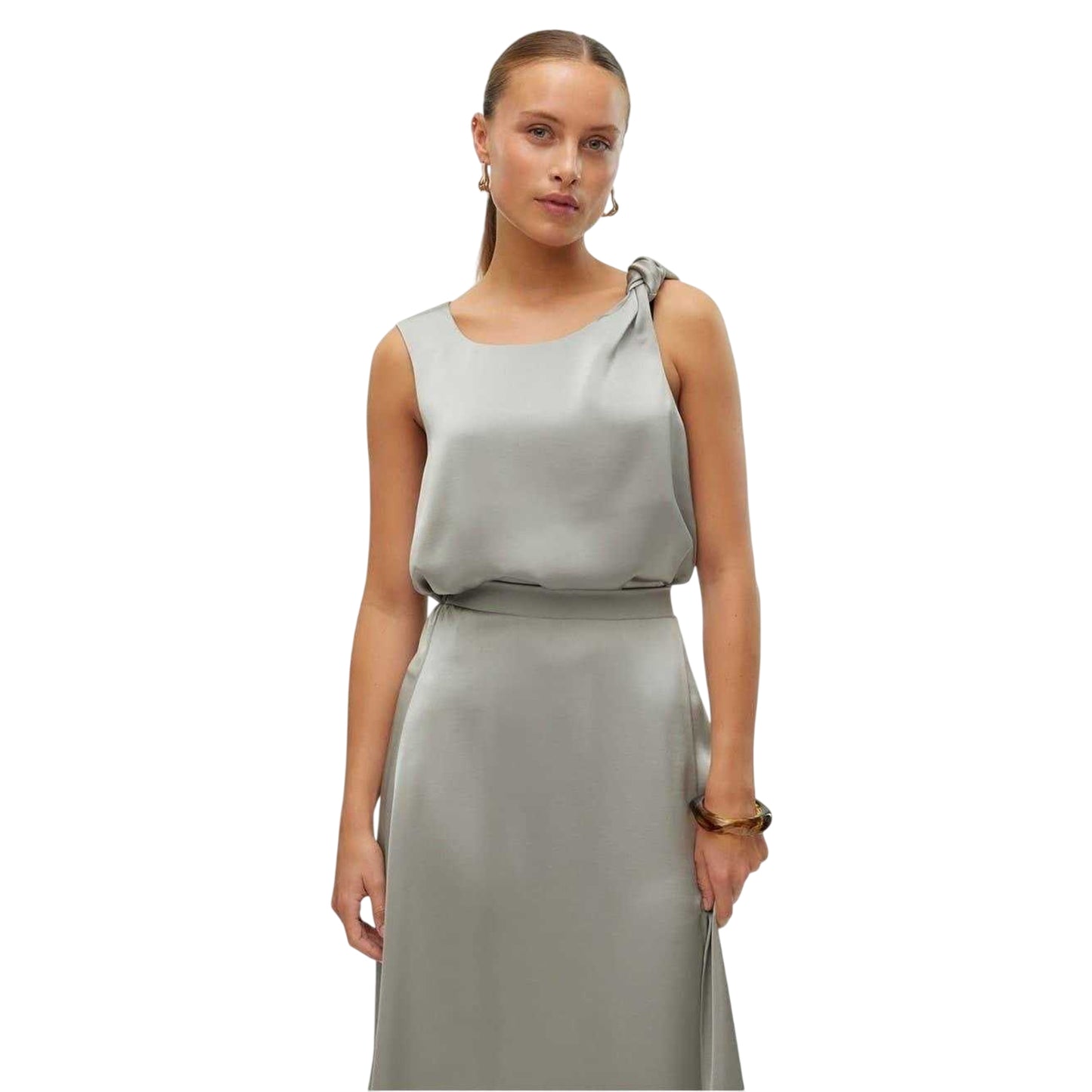 Green Bay - Side - Vero Moda Womens-Ladies Rita Knotted Relaxed Fit Camisole