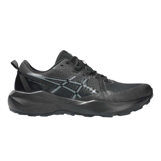 Black-Grey - Front - Asics Mens Venture 11 Trail Trainers