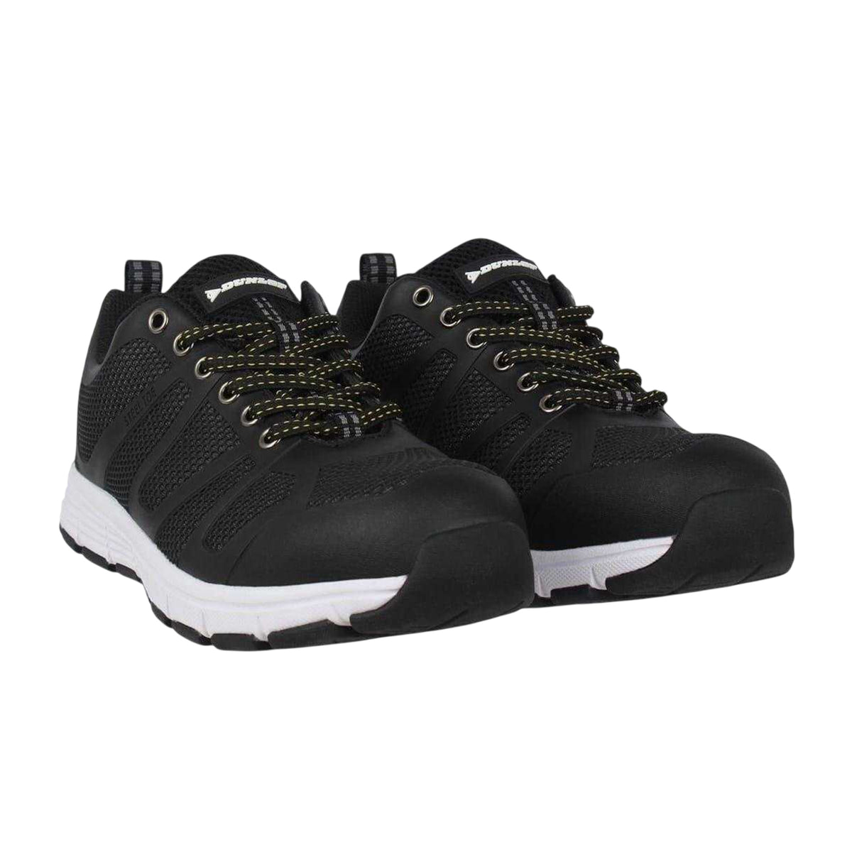 Black-White - Lifestyle - Dunlop Mens Memory Foam Safety Shoes