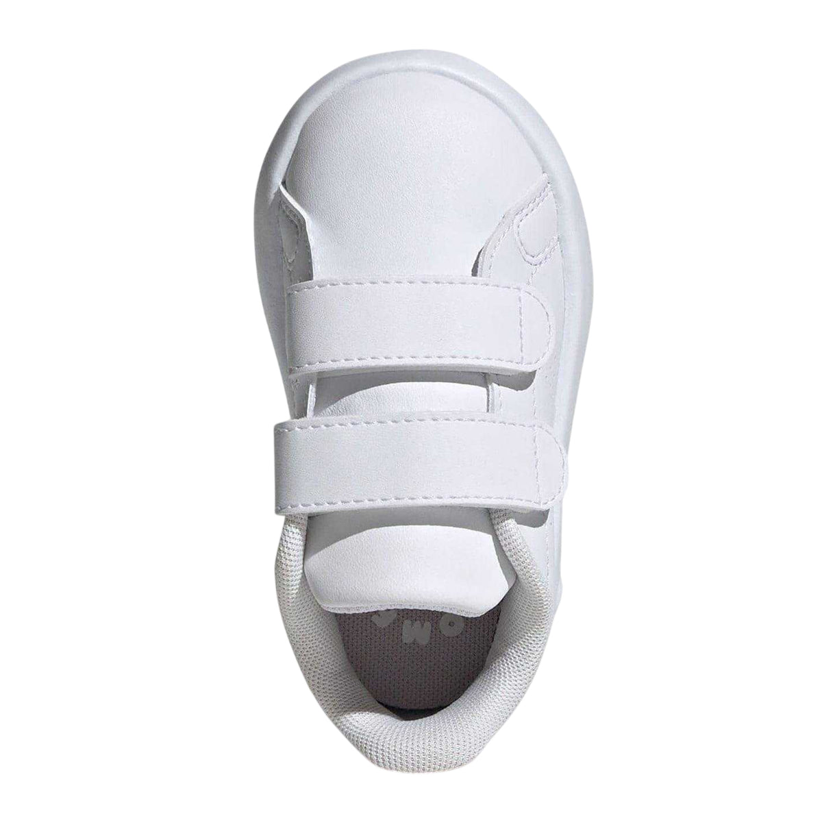 White-Pink - Pack Shot - Adidas Baby Advantage CF Synthetic Trainers