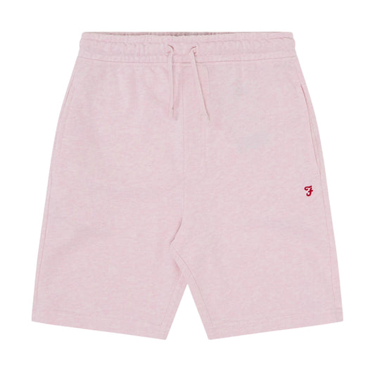 Pink - Front - Farah Childrens-Kids Relaxed Fit Sweat Shorts
