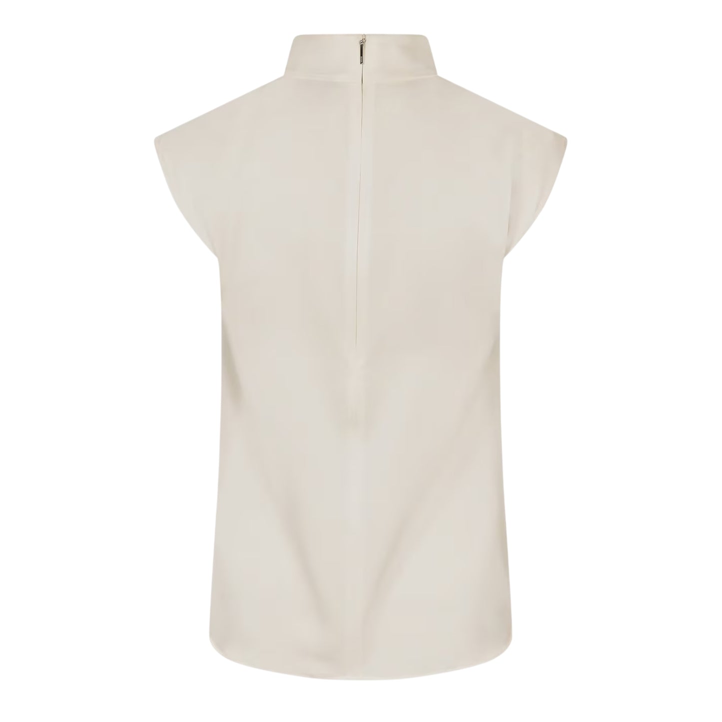White - Back - Boss Womens-Ladies Bidriz Mock Neck Blouse