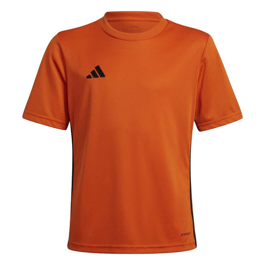 Orange-Black - Front - Adidas Childrens-Kids Tabela 23 Logo Football Jersey