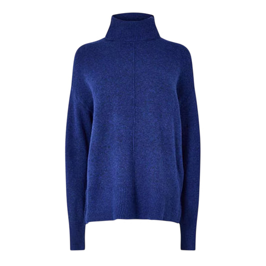 Blue - Front - Pieces Womens-Ladies Relaxed Fit Sweatshirt