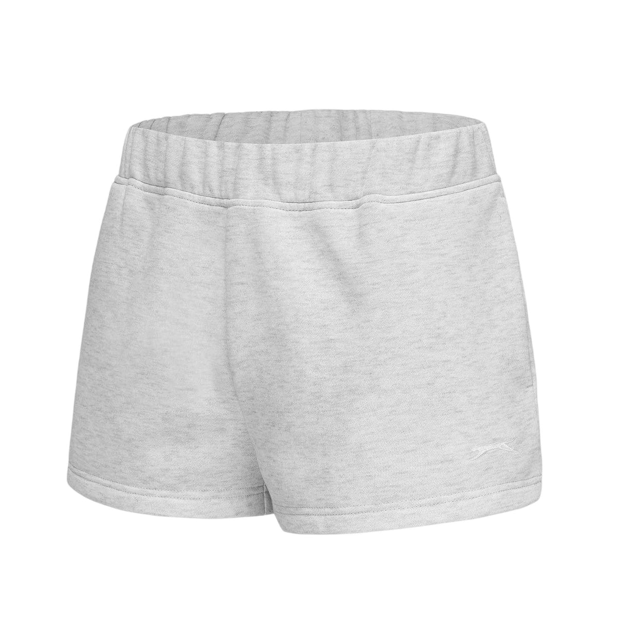 Ice Grey Marl - Side - Slazenger Womens-Ladies Fleece Shorts