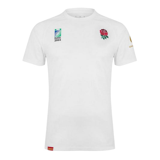 White - Front - Castore Childrens-Kids World Cup 2003 England Rugby T-Shirt