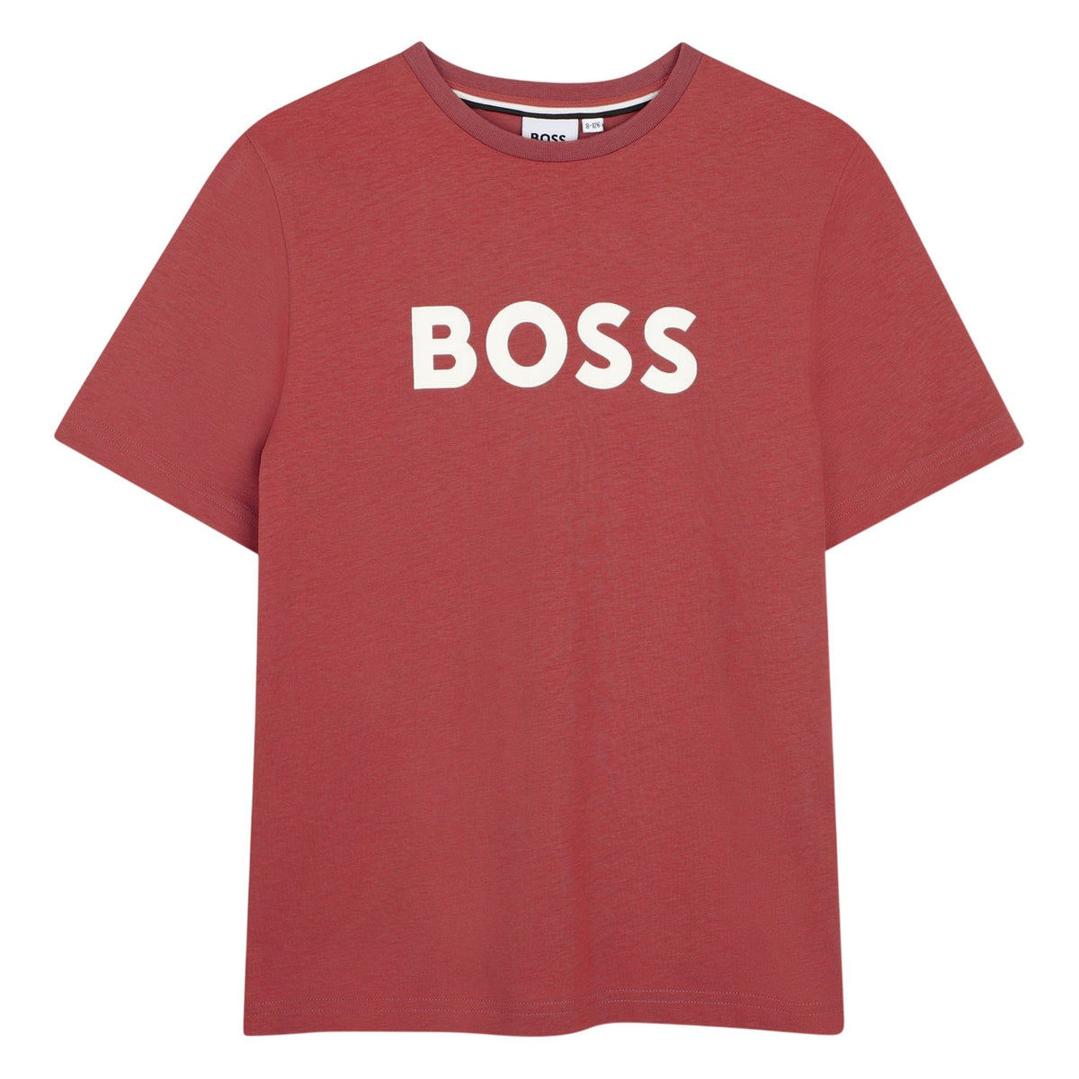 Black - Side - Boss Boys Logo 3D Regular Short-Sleeved T-Shirt