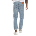 Blue - Side - Levis Mens 502 Hi Ball Tapered Leg Jeans