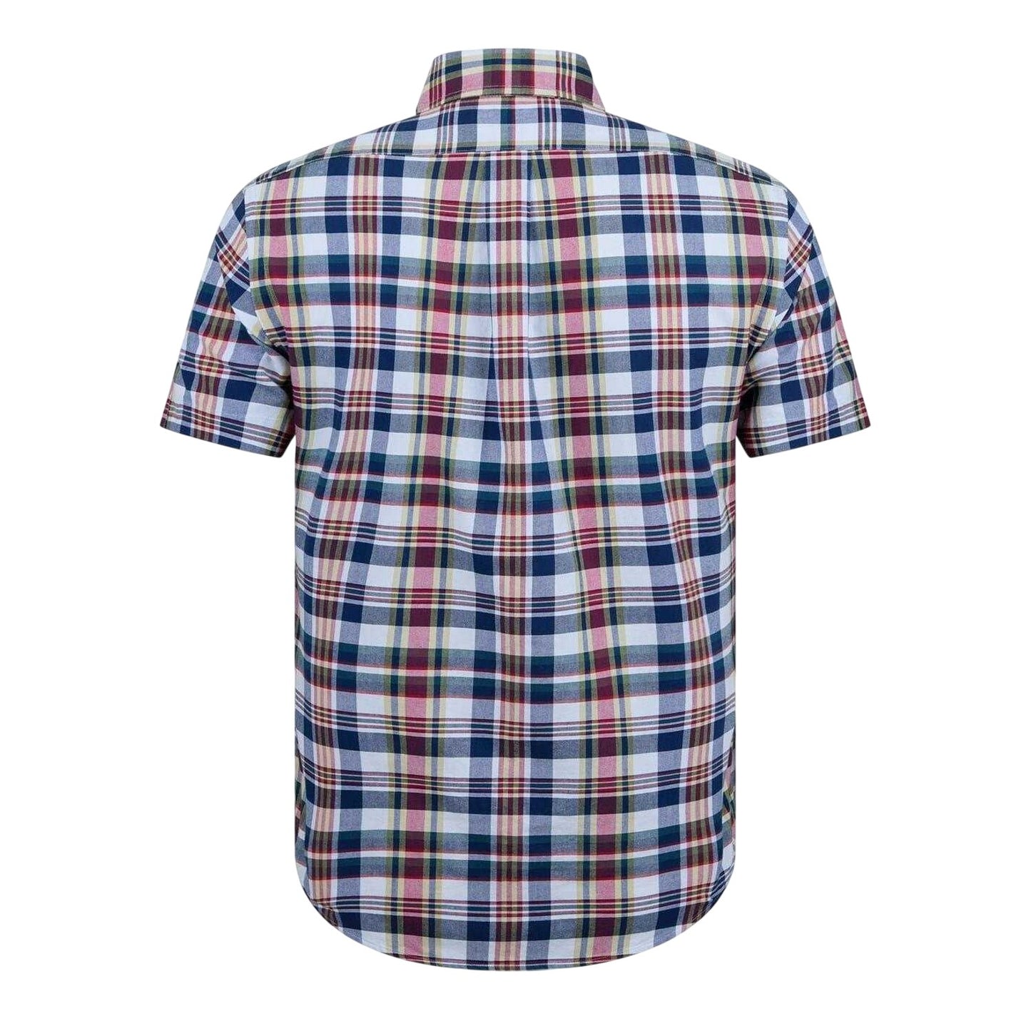 White-Blue Check - Back - Ralph Lauren Mens Checked Oxford Regular Shirt