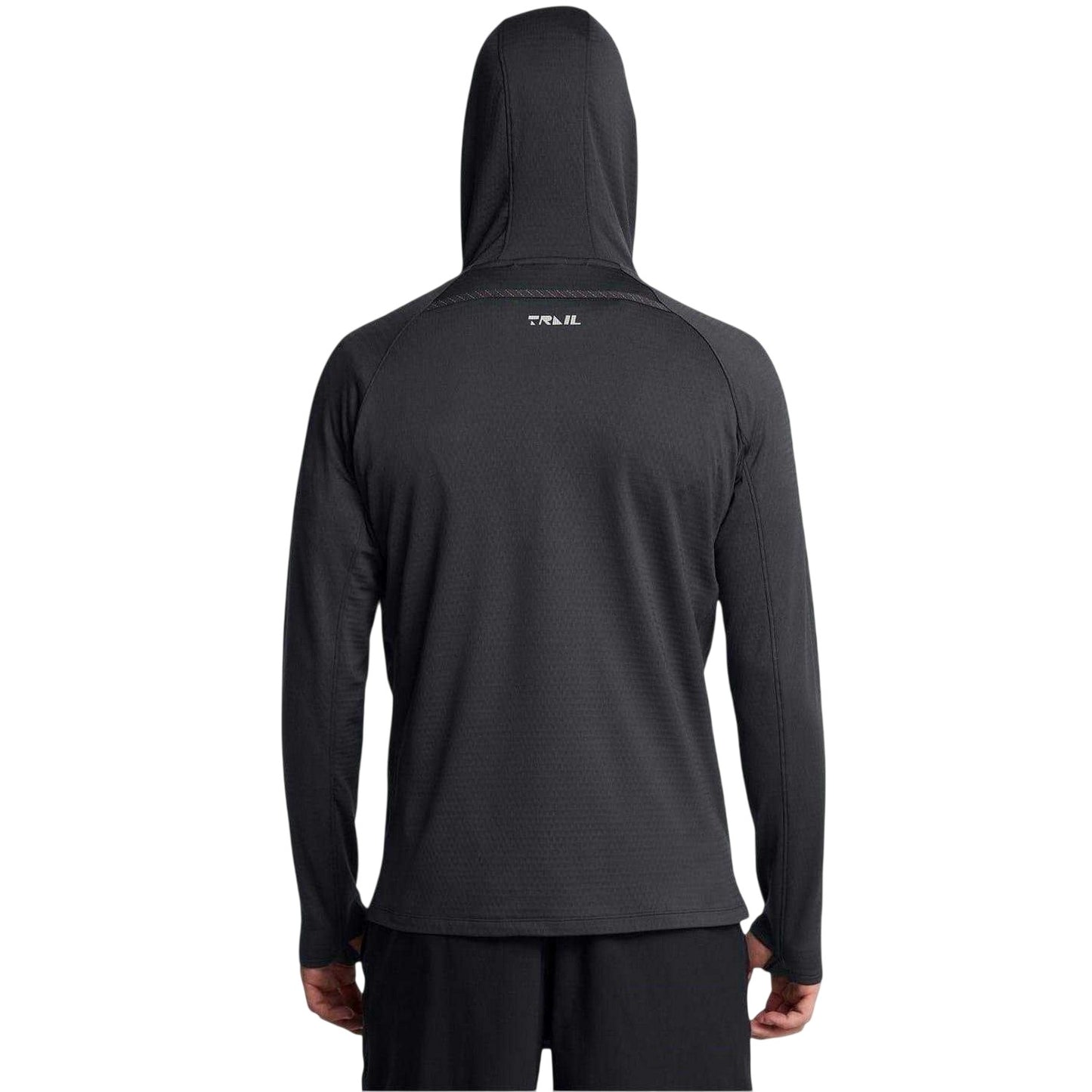 Grey - Back - Under Armour Mens Trail Run Hoodie