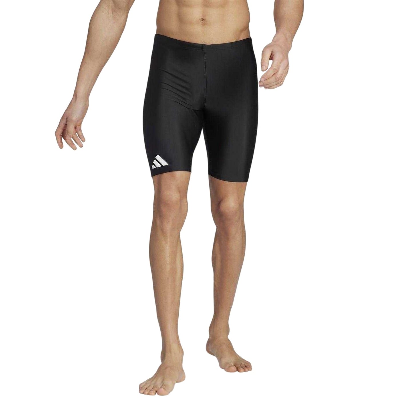 Black - Side - Adidas Mens Solid Swimwear