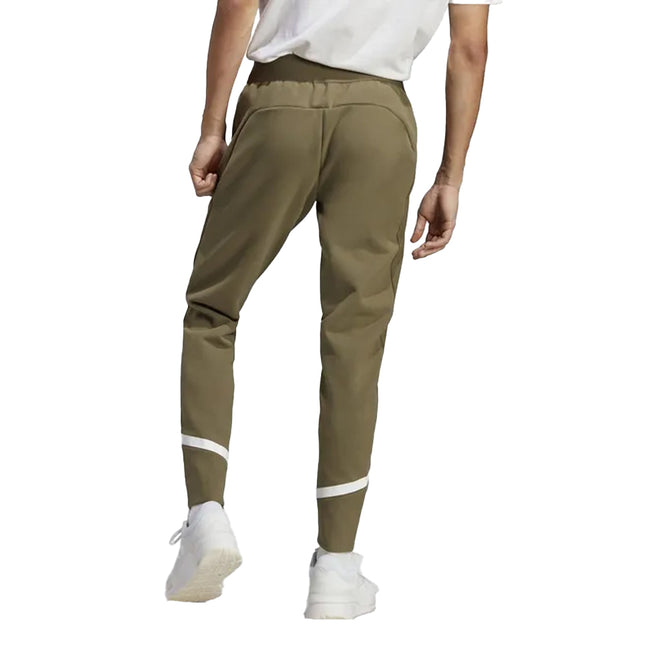 Olive - Back - Adidas Mens Designed 4 Germany Tracksuit Bottoms