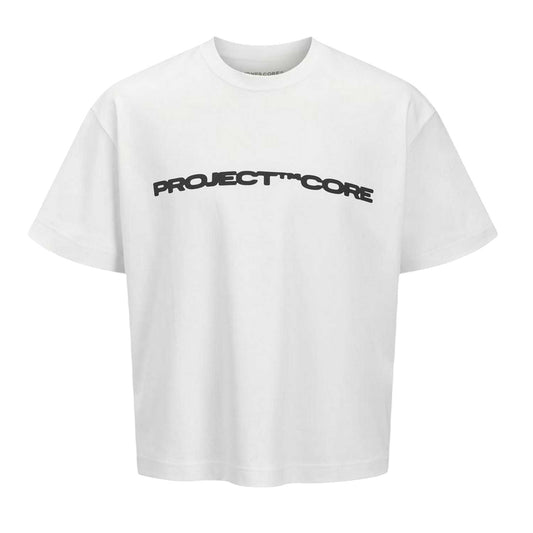 Bright White - Front - Jack And Jones Mens Project Core T-Shirt