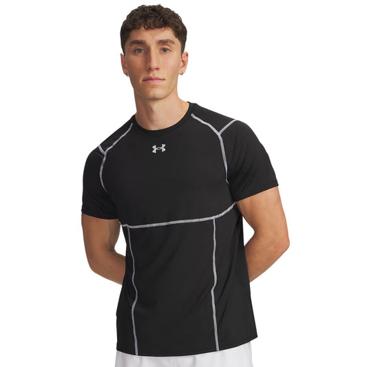 Black - Front - Under Armour Mens Elite Short-Sleeved T-Shirt