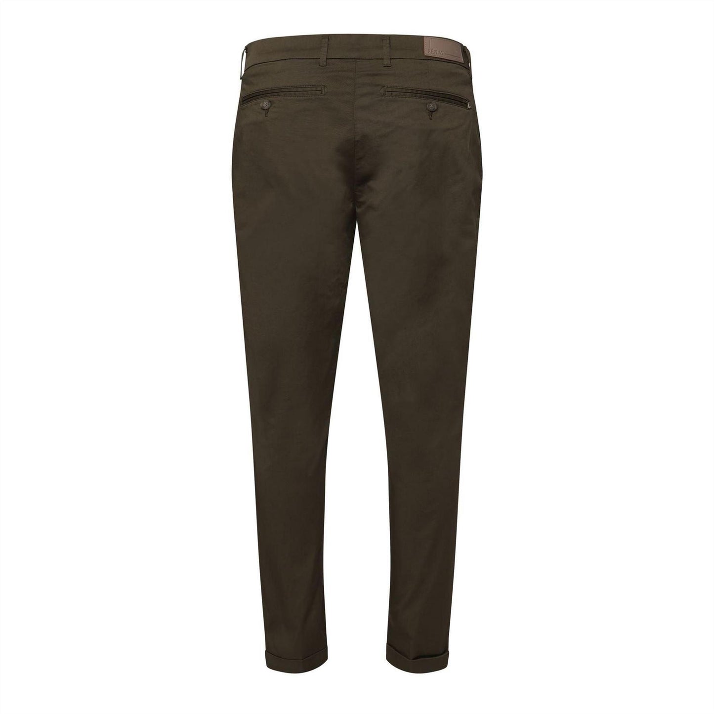 Green - Back - Replay Mens Slim Chinos