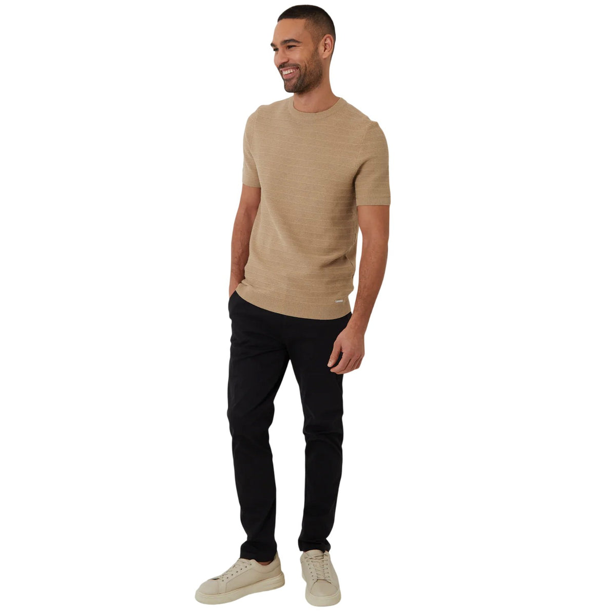 Walnut - Back - Threadbare Mens Regular Short-Sleeved T-Shirt
