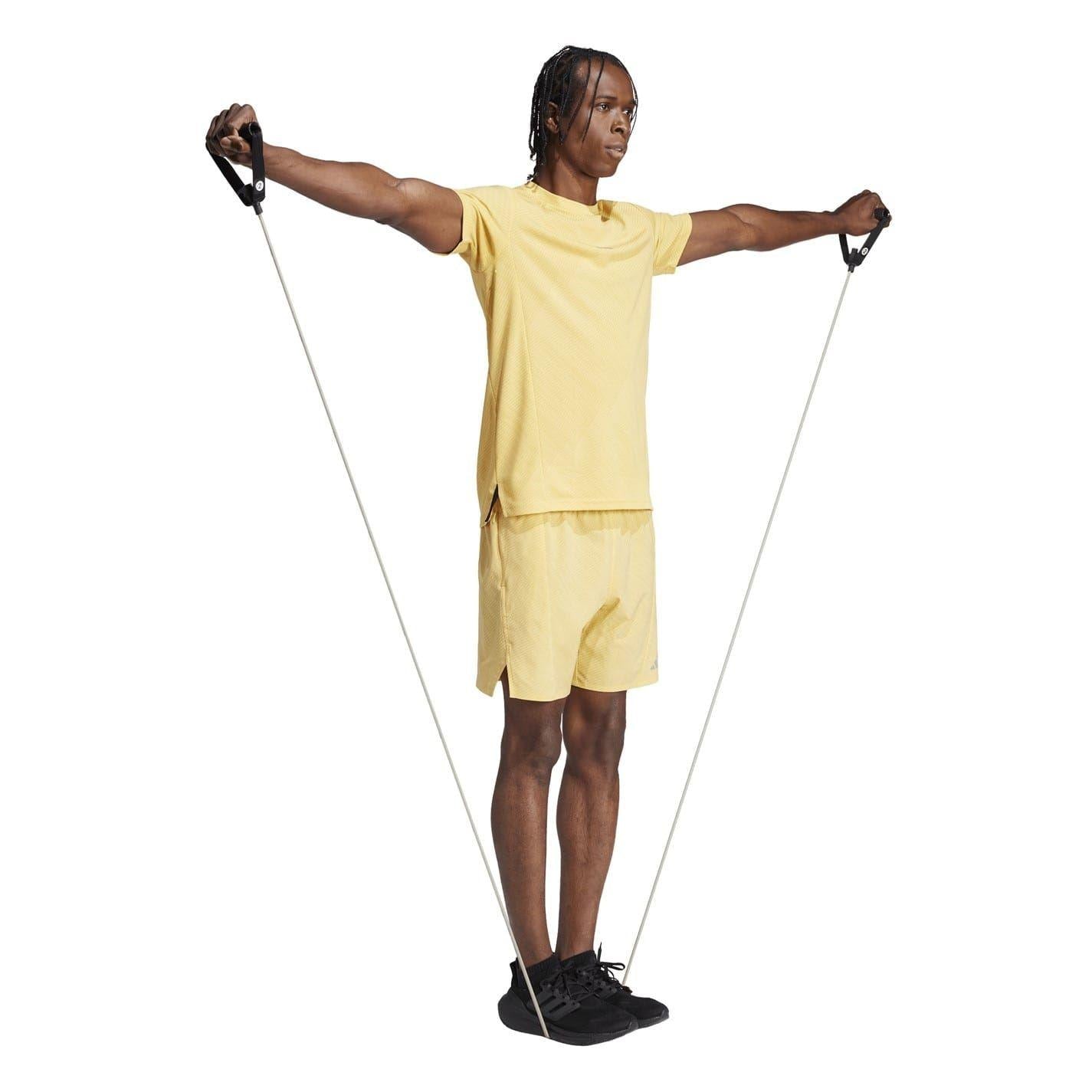 Yellow - Pack Shot - Adidas Mens Heat.Rdy Technology Slim T-Shirt