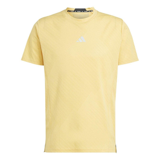 Yellow - Front - Adidas Mens Heat.Rdy Technology Slim T-Shirt
