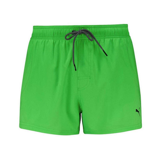 Green - Front - Puma Mens Logo Swim Shorts