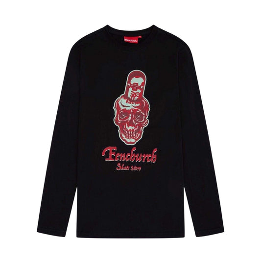 Black - Front - Fenchurch Unisex Adult Canon Long-Sleeved T-Shirt