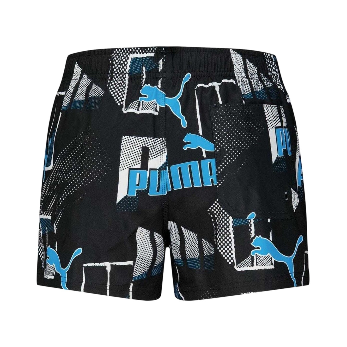 Blue - Back - Puma Mens Comic Slim Swim Shorts